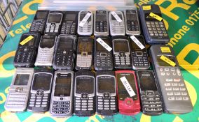 23x Assorted Mobile Phones - Batteries & backs may be missing.