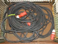 2x Cable Assemblies Black - 30M x 63A