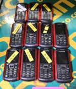 11x Samsung B2100 Mobile Phones - Batteries & backs may be missing.