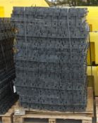 270 panels - Black Plastic Tile Matting Honeycombe