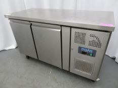 POLAR MODEL G377 MOBILE TWO DOOR REFRIGERATED COUNTER