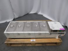 UNUSED LINCAT TYPE FPB5 FIVE-POT BAIN MARIE