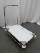 HUPFER PORTABLE STAINLESS STEEL CANTEEN/KITCHEN TROLLEY