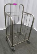 PORTABLE STAINLESS STEEL TRAY STORAGE RACK