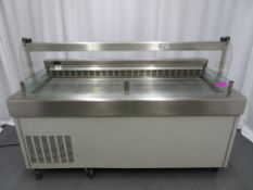 LARGE MOBILE S/S CHILLED DISPLAY SERVING COUNTER