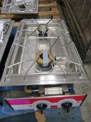 UNUSED SALVIS MODEL BKG/2 COUNTER TOP GAS TWO-BURNER HOB