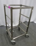 PORTABLE STAINLESS STEEL 3 TIER OVEN TRAY RACK