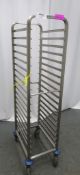 BLANCO PORTABLE STAINLESS STEEL 18 TRAY OVEN STORAGE RACK