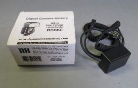 Nikon Digital Camera Battery Flash Cable DCBKE