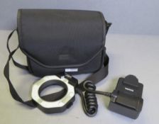 Sigma EM-140 DG Flash Ring with control unit, carry bag