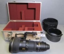 Nikon Nikkor AF-S Lens - 400mm 1:2.8G ED - VR - Serial - 205972 with Lens hood HK-33-1 HK-