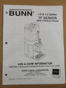 BUNN BUNN-O-MATIC TF BEVERAGE SERVER