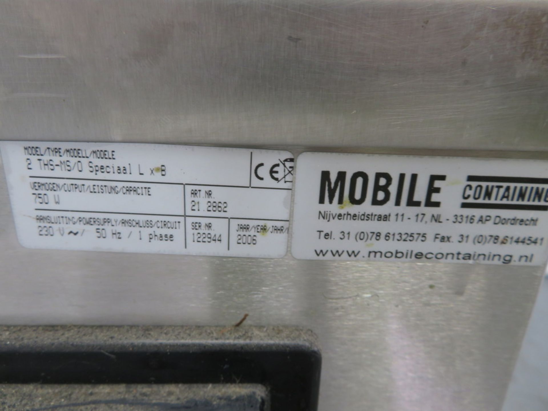 MOBILE CONTAINING S/S MOBILE PLATE WARMER - Image 4 of 4