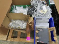 QTY OF ASSORTED SPARES INCLUDING MITSUBISHI A700 INVERTER ETC