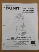 BUNN BUNN-O-MATIC TF BEVERAGE SERVER