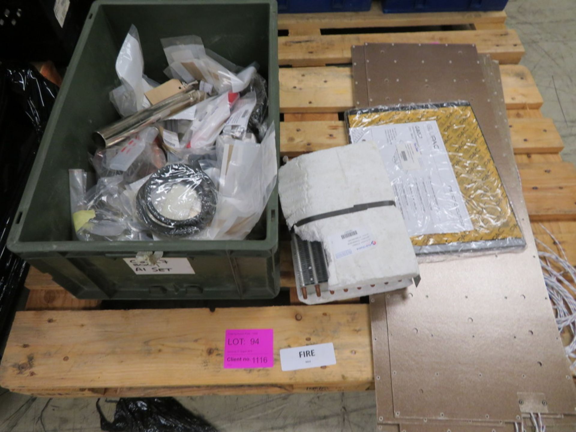 QTY OF ASSORTED SPARES INCLUDING CONDENSER, FAN IMPELLOR ETC