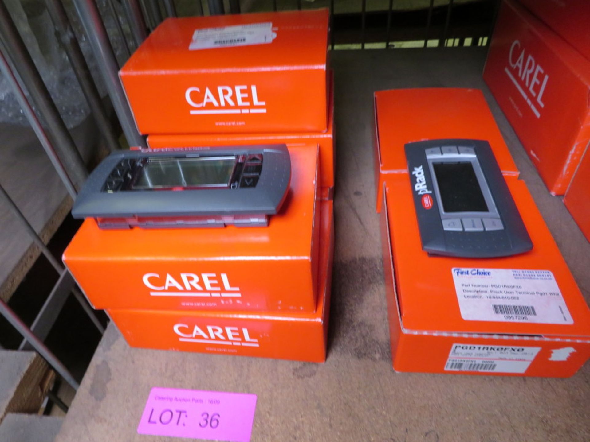 5 X CAREL ULTRACELLA SERVICE CONTROL UNITS AND 2 X PRACK USER TERMINALS