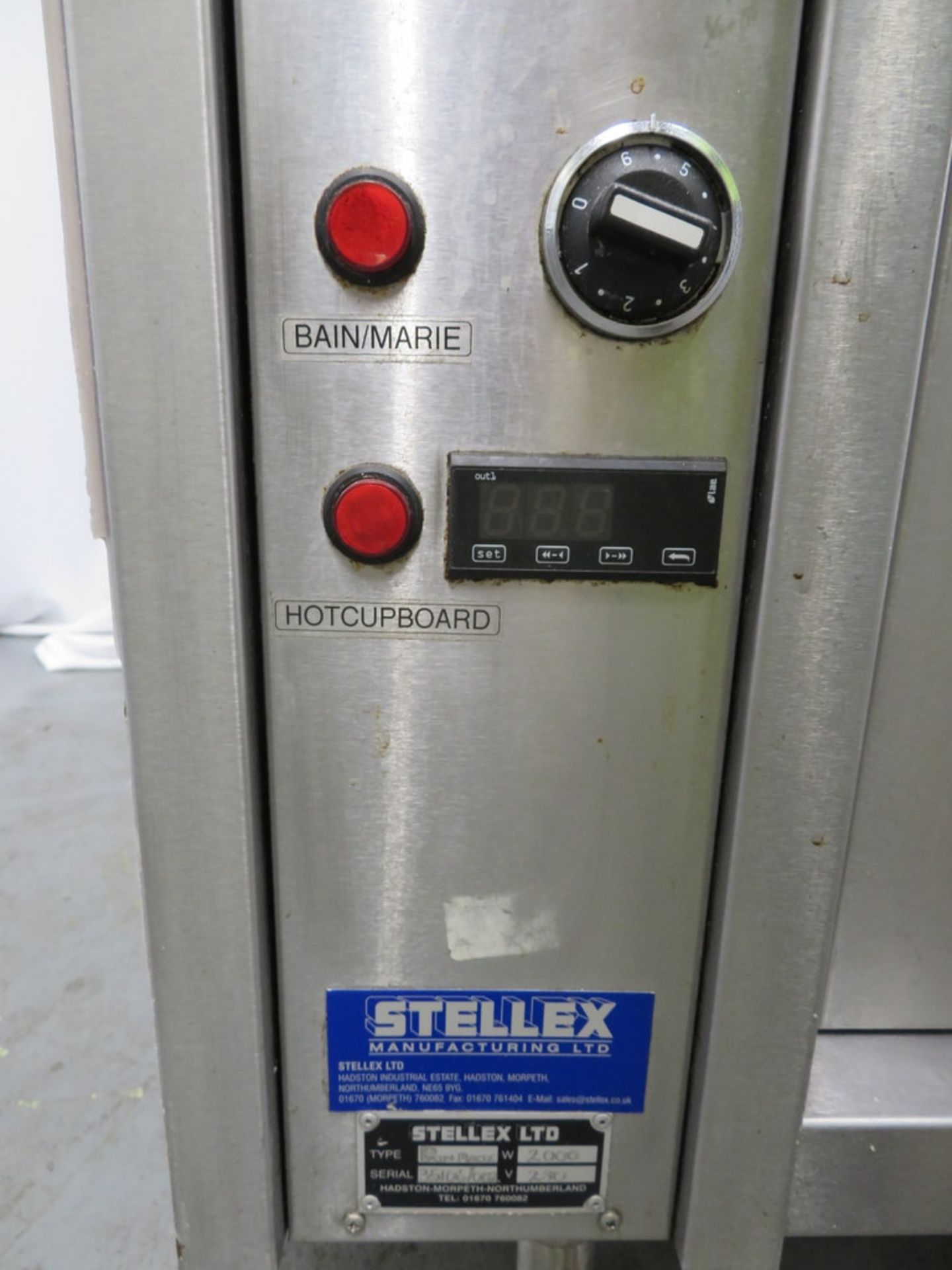 STELLEX S/S BAIN MARIE COUNTER AND HOT CUPBOARD - Image 2 of 6