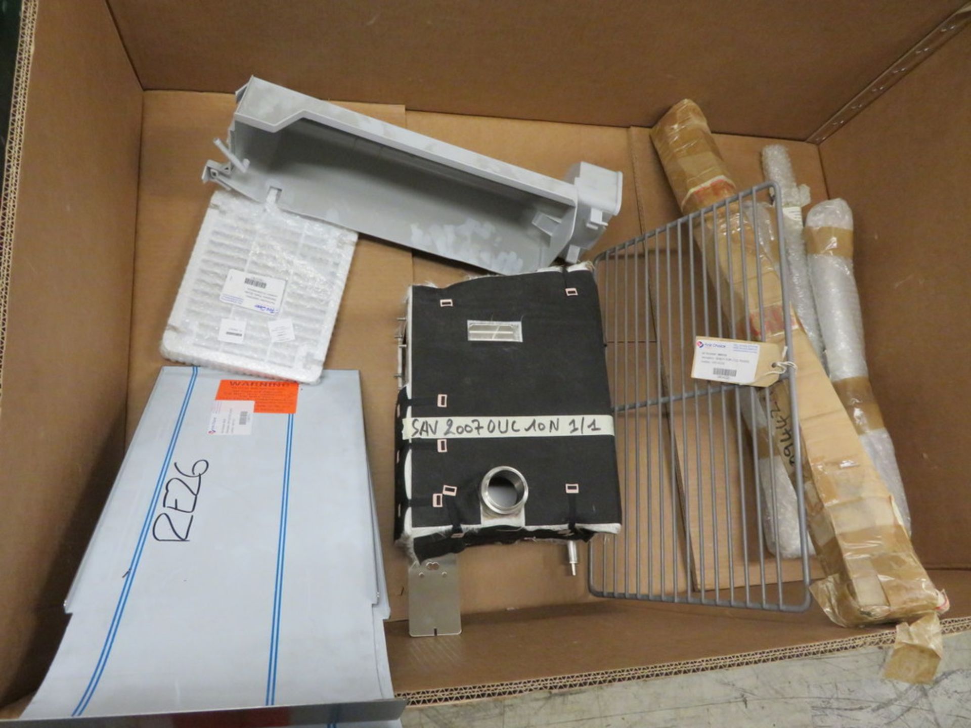 QTY OF ASSORTED SPARES INCLUDING FRIDGE BLINDS ETC