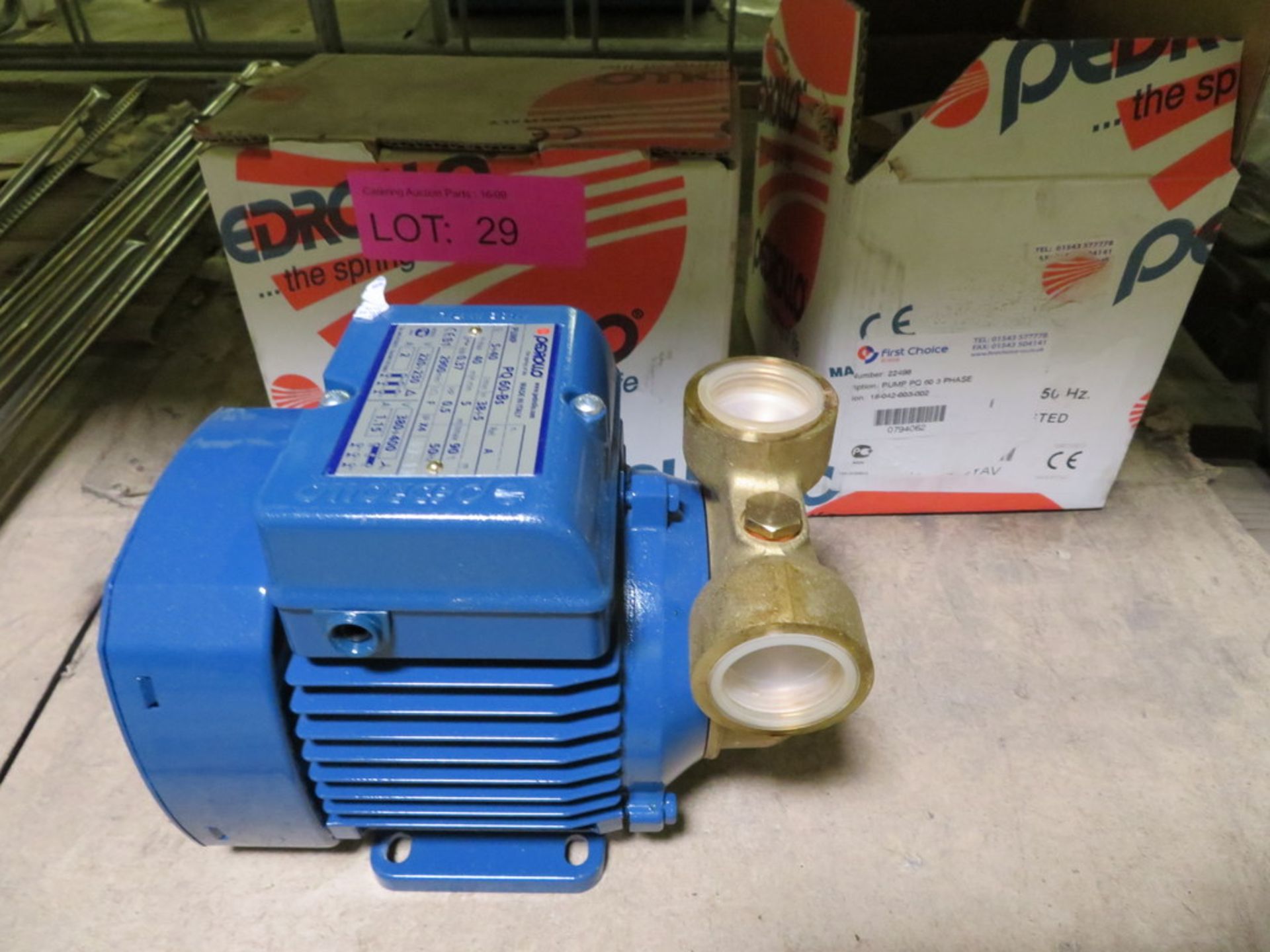 2 X PEDROLLO TYPE PQ 60-BS PUMPS