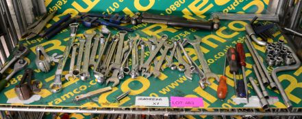 Various Hand Tools - Hammer, Sockets, Spanners, Wrenches