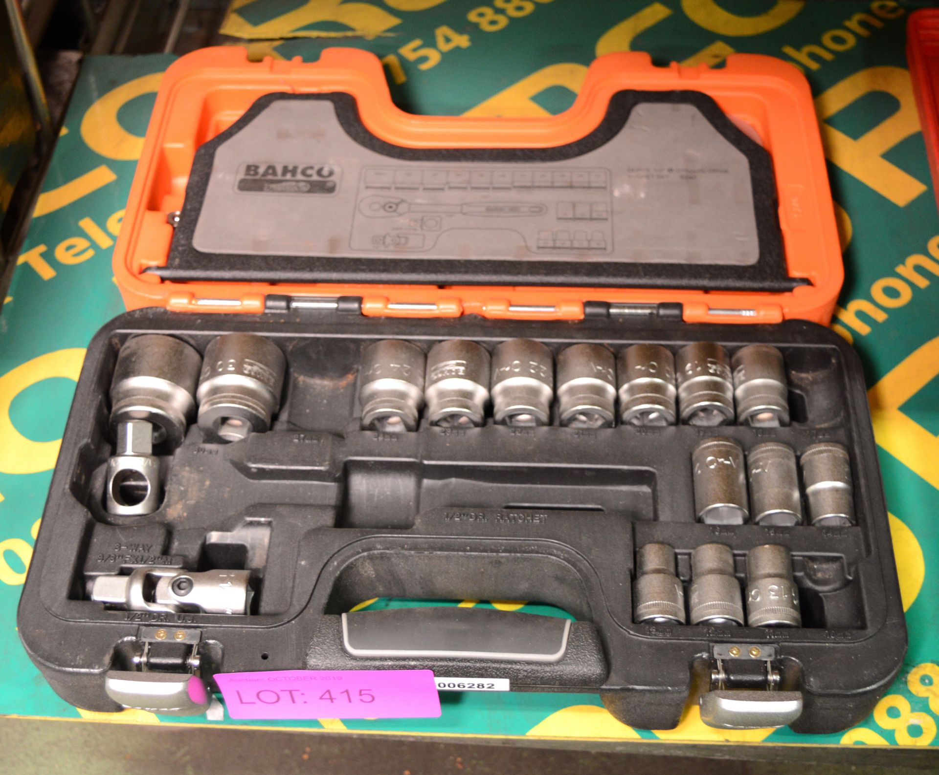 Bahco Metric Socket Set with case incomplete