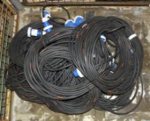 10x Tent Cables Black - 30m x 16amp