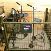 3x Various Strapping Trolleys