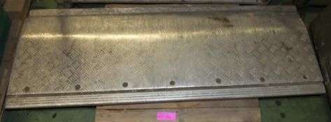 2x Aluminium Chequer Plate Ramp Sections