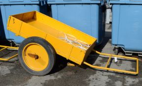 Armourer's Yellow Hand Cart L 2460 x W 1260 x H 800mm.