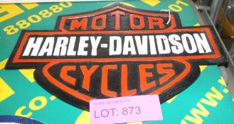 Cast Sign - Harley Davidson