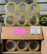 3M Scotch Box Sealing Clear Tape 48mm x 66m - 36 Rolls per Box