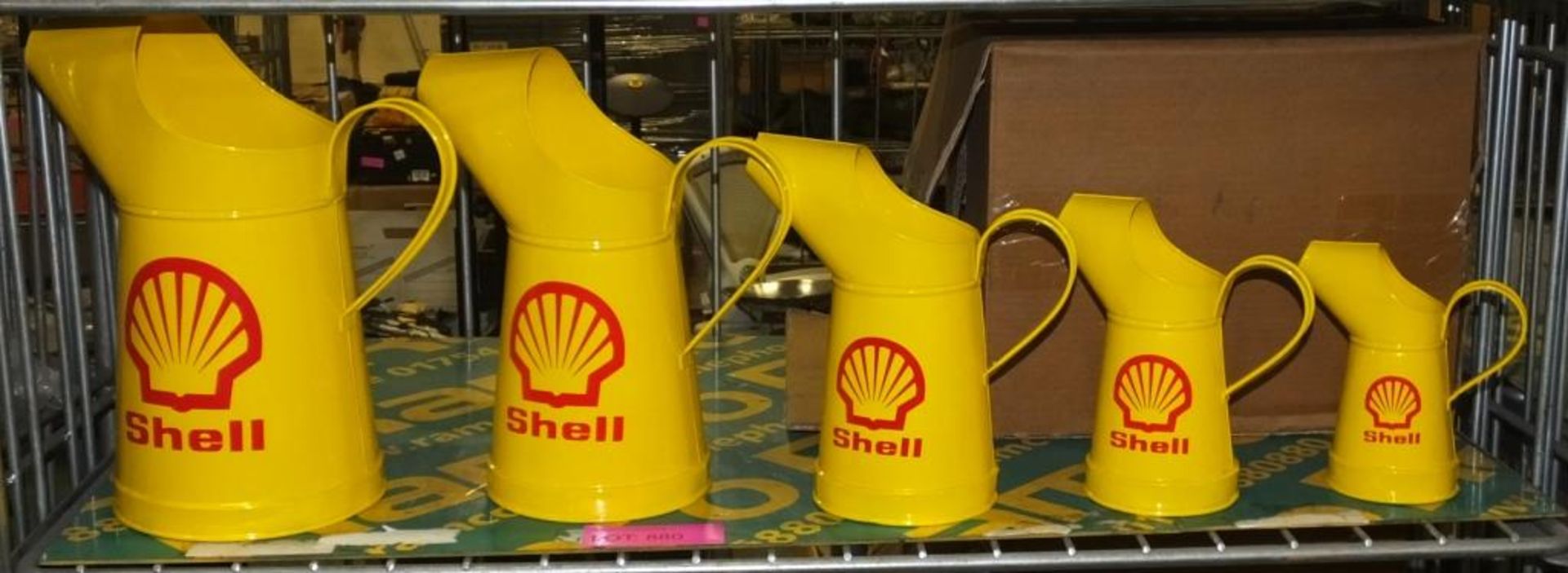 Shell Oil Can Set - x5