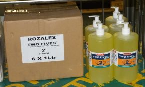 Rozalex Two-Fives Anti Bacterial Cleanser - 1LTR Bottles - 11 Bottles