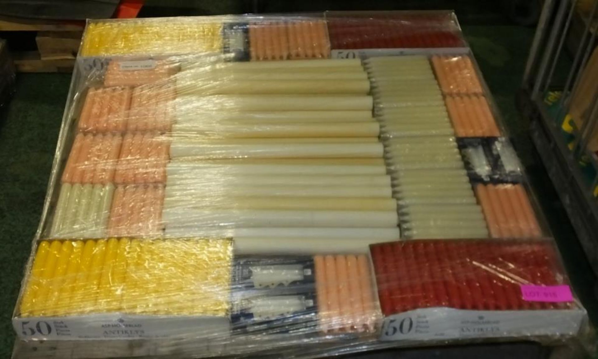 Pallet of Various Candles