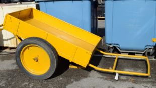 Armourer's Yellow Hand Cart L 2460 x W 1260 x H 800mm.