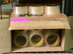 3M Scotch Box Sealing Clear Tape 48mm x 66m - 36 Rolls per Box