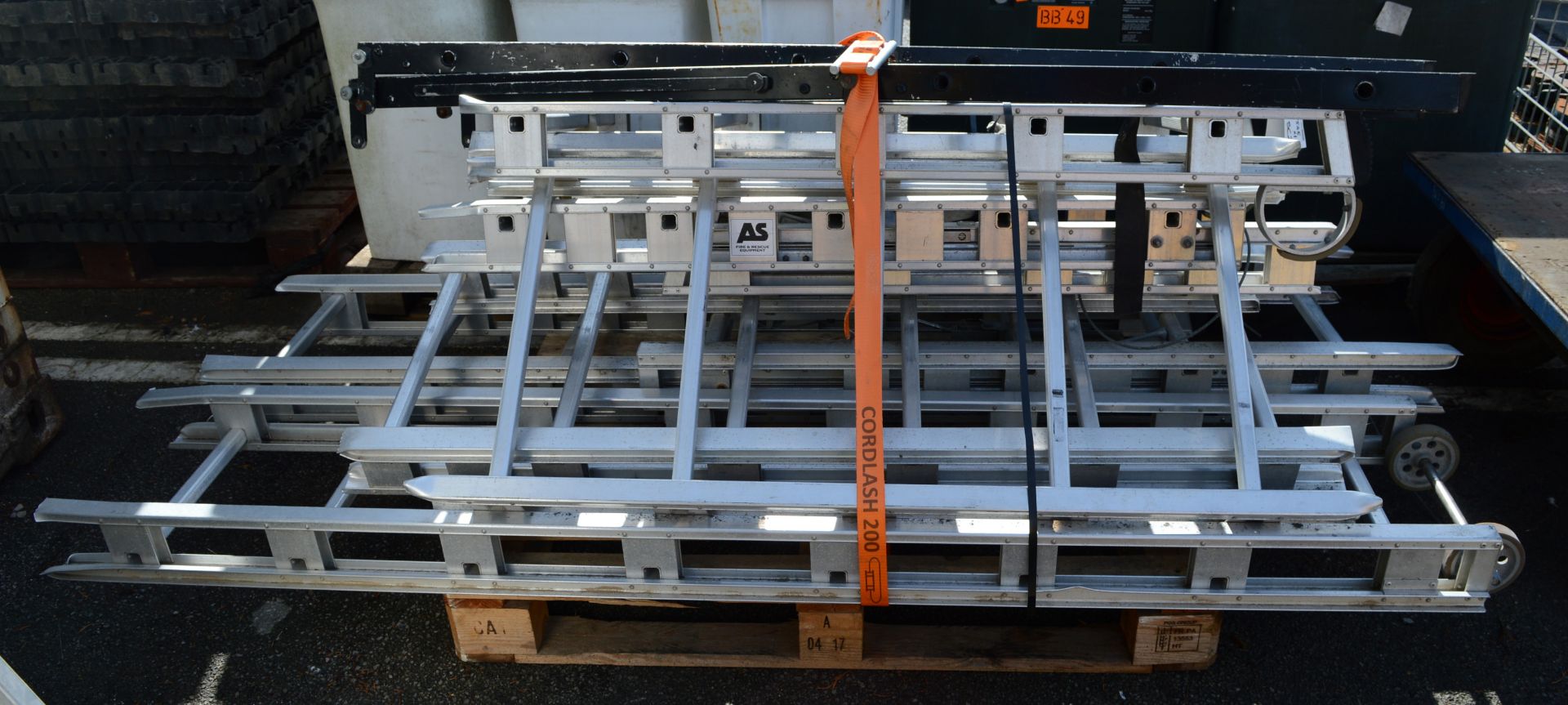 Scrap Aluminium Ladder Sections.