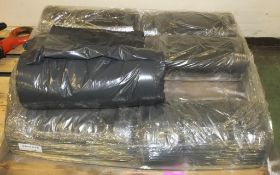 8x Rolls of Black Plastic Bin Bags - Unknown Quantity per Roll