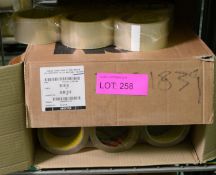 3M Scotch Box Sealing Clear Tape 48mm x 66m - 36 Rolls per Box