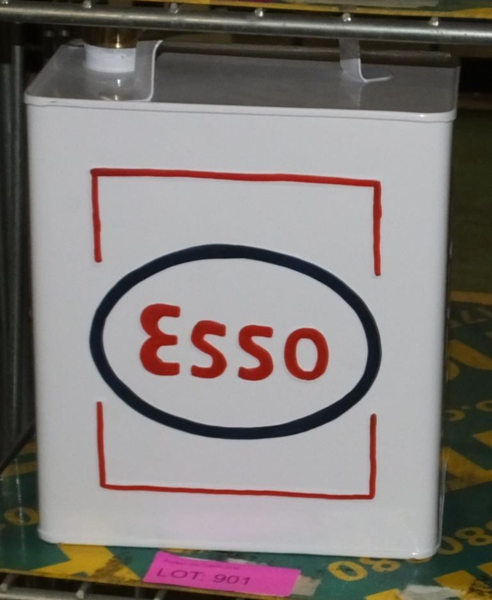 Rectangular Esso Oil Can.