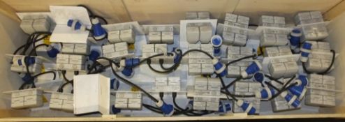 14x 2 Gang Sockets, 12x 4 Gang Sockets