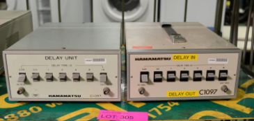 2x Hamamatsu C1097 Delay Units