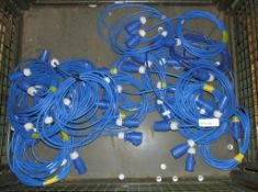 10x Tent Cable blue - 5m x 16amp