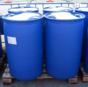 4x 200 ltr Blue Plastic Barrels.