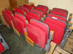 5x3 Classroom Folding Seat Assemblies - 1 damaged table