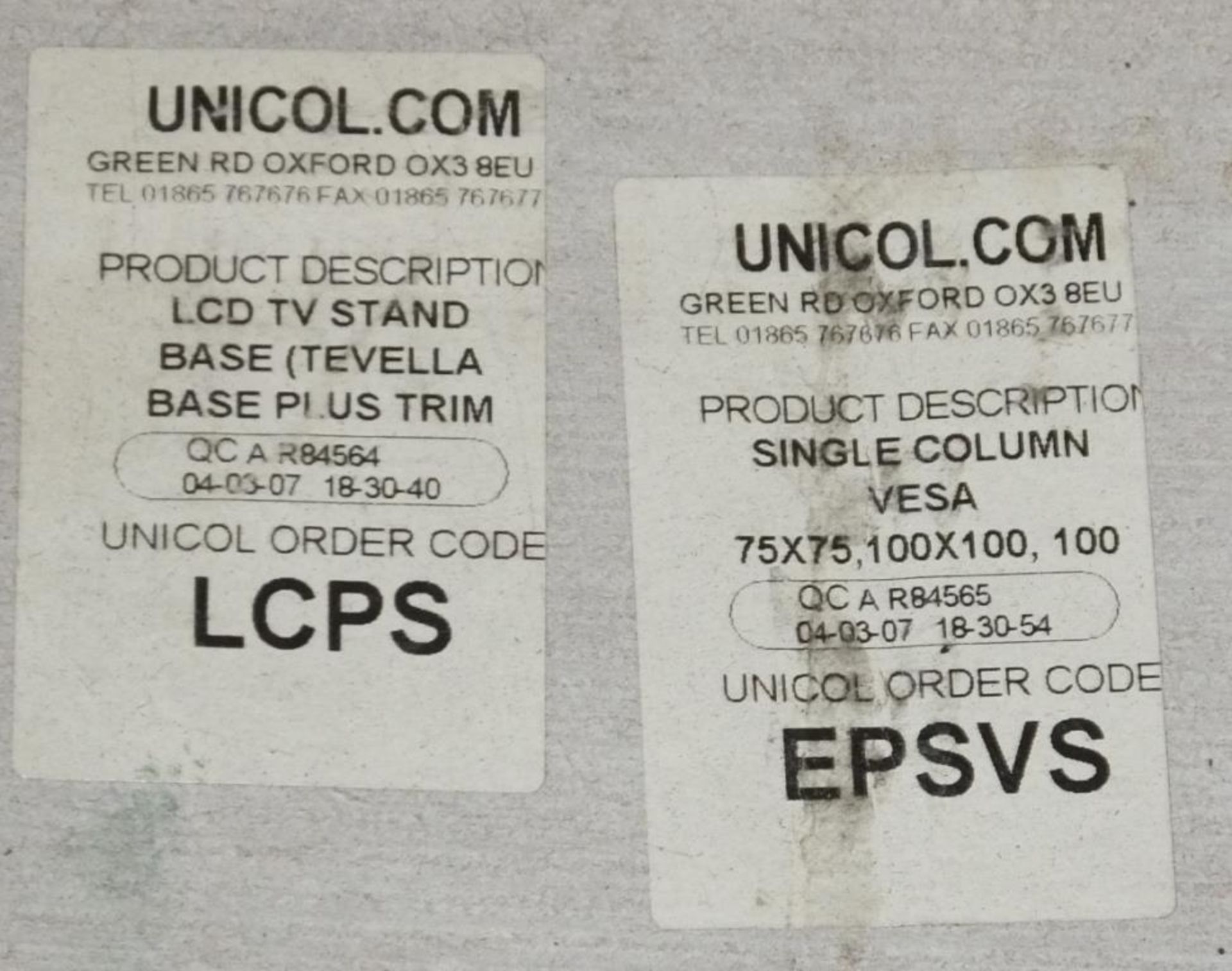 6x Unicol LCD TV Stand Bases. - Image 2 of 3