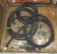 2x Tent Cables Black - 1.8m x 240amp