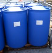 4x 200 ltr Blue Plastic Barrels.