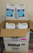 Janitol Spray & Wipe Cleaner Fluid - JSW 60B - 4x 5LTR bottles + 4 Spray Bottles - 4 boxes